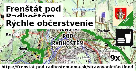 rýchle občerstvenie v Frenštát pod Radhoštěm