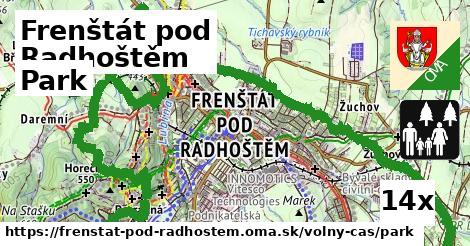 park v Frenštát pod Radhoštěm