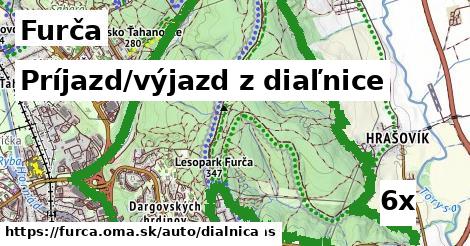 Príjazd/výjazd z diaľnice, Furča