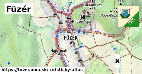 orientačná mapa v Füzér