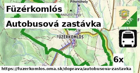 Autobusová zastávka, Füzérkomlós