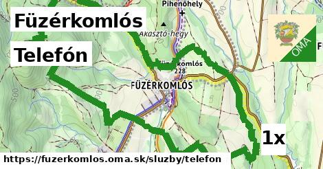 Telefón, Füzérkomlós