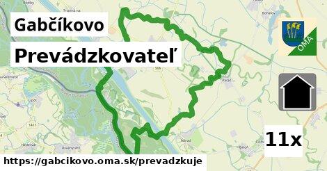 prevádzkovateľ v Gabčíkovo