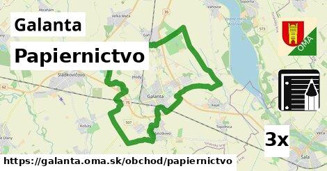 Papiernictvo, Galanta