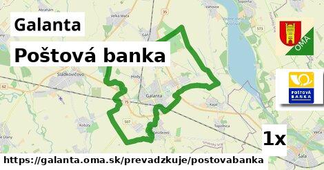 Poštová banka, Galanta