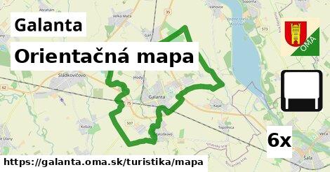 Orientačná mapa, Galanta