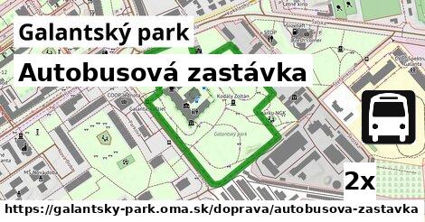 Autobusová zastávka, Galantský park