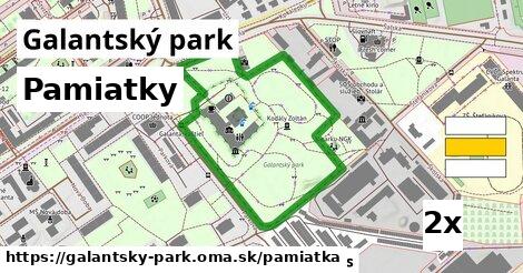 pamiatky v Galantský park