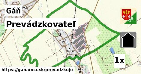 prevádzkovateľ v Gáň