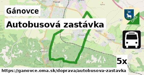 Autobusová zastávka, Gánovce