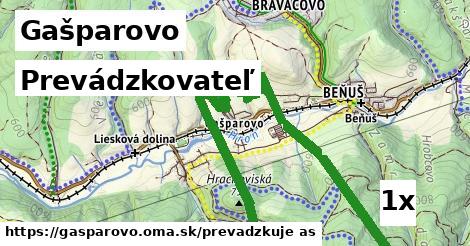 prevádzkovateľ v Gašparovo