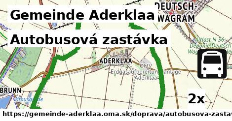 Autobusová zastávka, Gemeinde Aderklaa