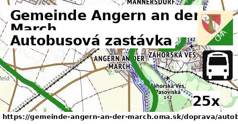 Autobusová zastávka, Gemeinde Angern an der March