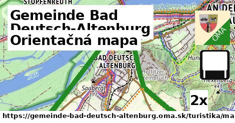 Orientačná mapa, Gemeinde Bad Deutsch-Altenburg