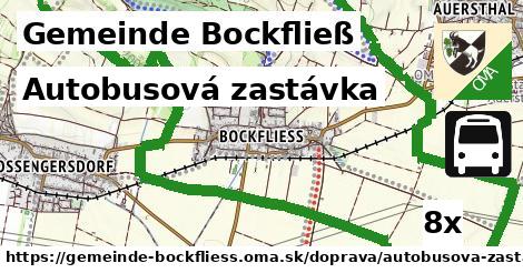 Autobusová zastávka, Gemeinde Bockfließ