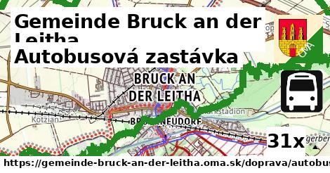 Autobusová zastávka, Gemeinde Bruck an der Leitha