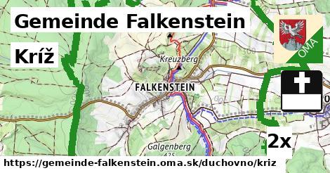 Kríž, Gemeinde Falkenstein