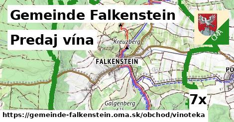 Predaj vína, Gemeinde Falkenstein