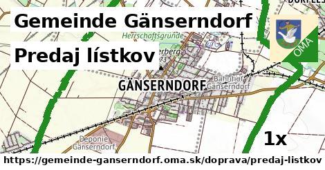 Predaj lístkov, Gemeinde Gänserndorf