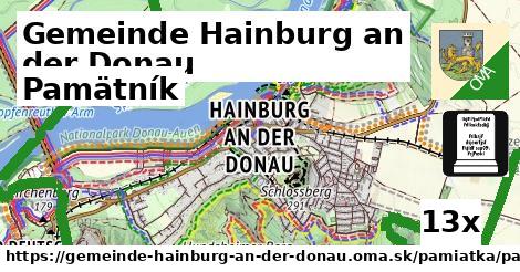 Pamätník, Gemeinde Hainburg an der Donau