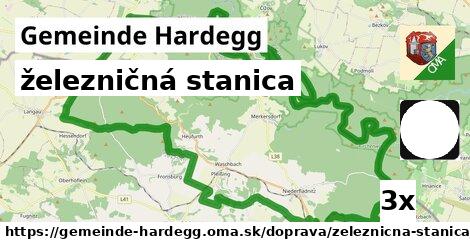 železničná stanica, Gemeinde Hardegg