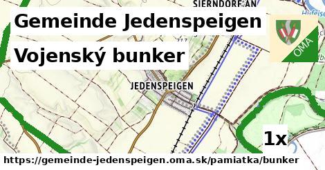 Vojenský bunker, Gemeinde Jedenspeigen