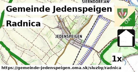 Radnica, Gemeinde Jedenspeigen