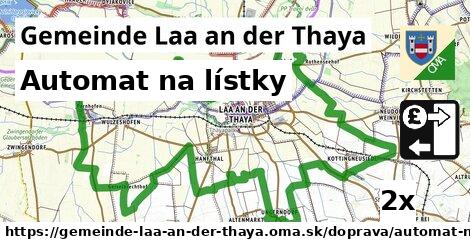 Automat na lístky, Gemeinde Laa an der Thaya