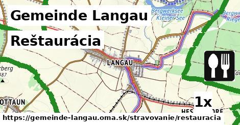 Reštaurácia, Gemeinde Langau