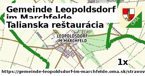 Talianska reštaurácia, Gemeinde Leopoldsdorf im Marchfelde