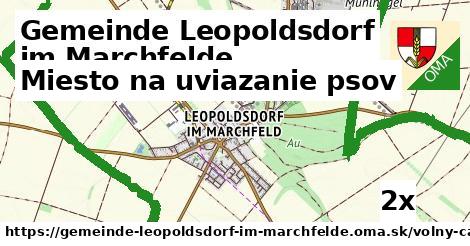 Miesto na uviazanie psov, Gemeinde Leopoldsdorf im Marchfelde