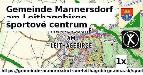 športové centrum, Gemeinde Mannersdorf am Leithagebirge