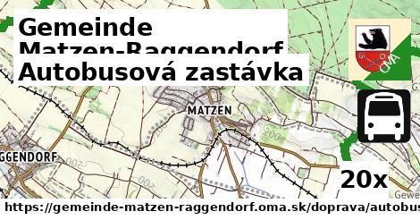 Autobusová zastávka, Gemeinde Matzen-Raggendorf