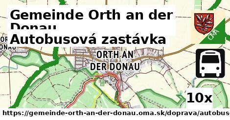 Autobusová zastávka, Gemeinde Orth an der Donau