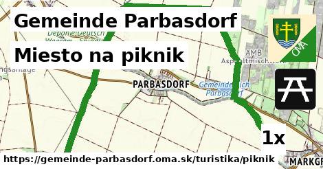 Miesto na piknik, Gemeinde Parbasdorf