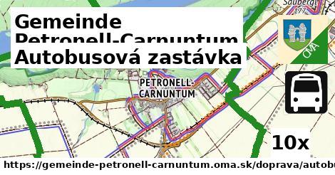 Autobusová zastávka, Gemeinde Petronell-Carnuntum