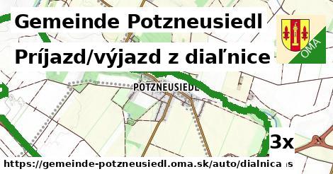 Príjazd/výjazd z diaľnice, Gemeinde Potzneusiedl