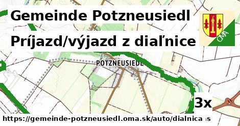 Príjazd/výjazd z diaľnice, Gemeinde Potzneusiedl