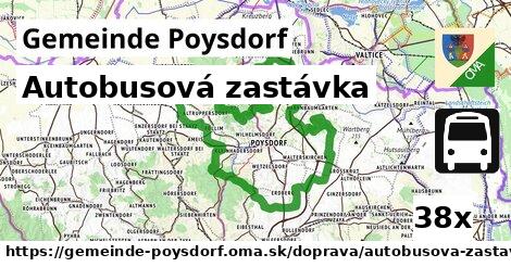 Autobusová zastávka, Gemeinde Poysdorf