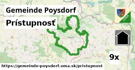 prístupnosť v Gemeinde Poysdorf