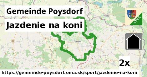 Jazdenie na koni, Gemeinde Poysdorf