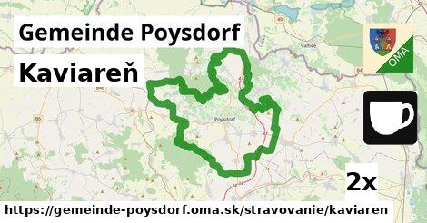 Kaviareň, Gemeinde Poysdorf