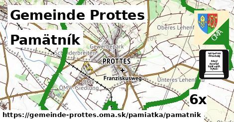 Pamätník, Gemeinde Prottes