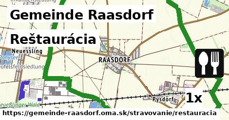 Reštaurácia, Gemeinde Raasdorf