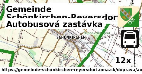 Autobusová zastávka, Gemeinde Schönkirchen-Reyersdorf