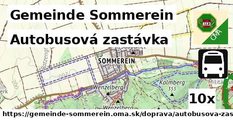 Autobusová zastávka, Gemeinde Sommerein