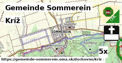 Kríž, Gemeinde Sommerein