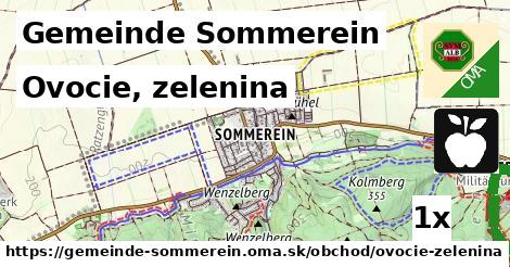 Ovocie, zelenina, Gemeinde Sommerein