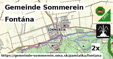 Fontána, Gemeinde Sommerein