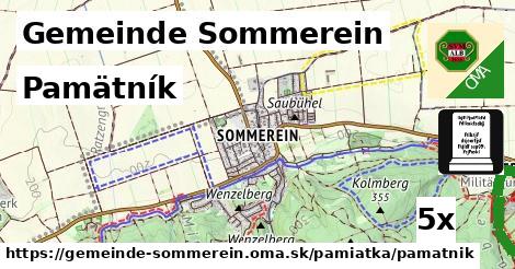 Pamätník, Gemeinde Sommerein